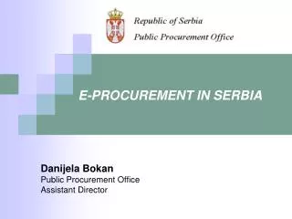 E-PROCUREMENT IN SERBIA