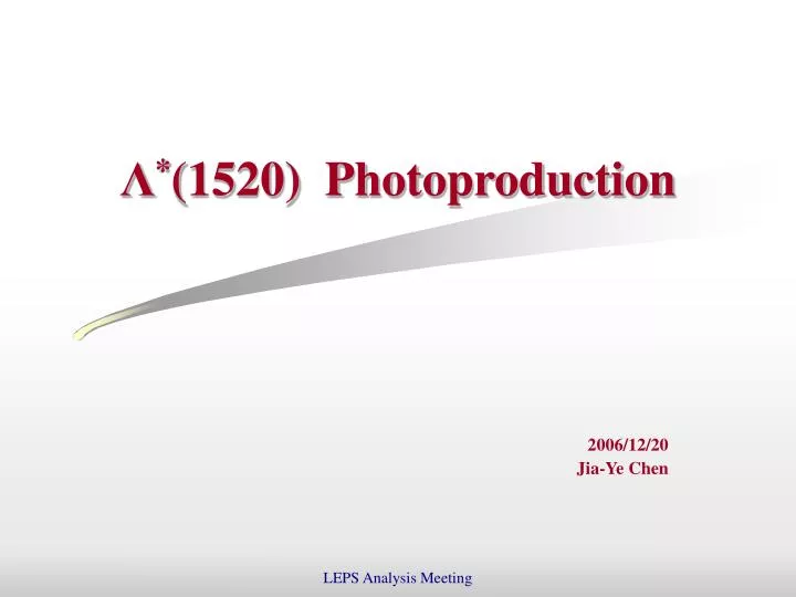 1520 photoproduction
