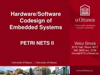 Hardware/Software Codesign of Embedded Systems