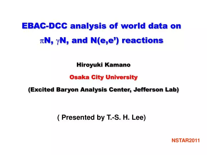 ebac dcc analysis of world data on p n g n and n e e reactions