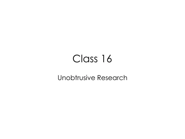 class 16
