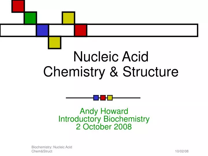 nucleic acid chemistry structure