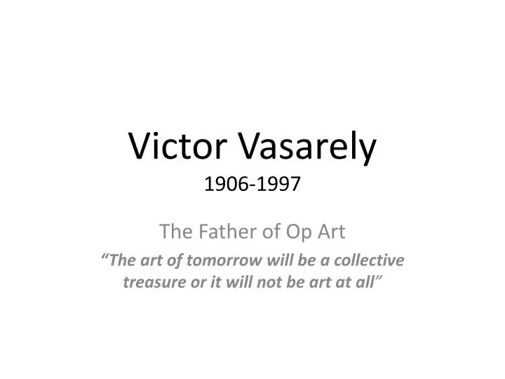 victor vasarely 1906 1997