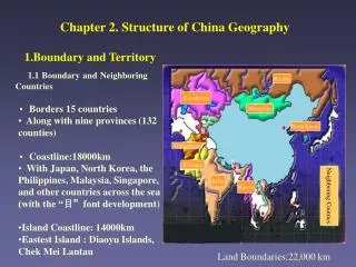 Chapter 2. Structure of China Geography