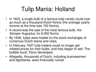 Tulip Mania: Holland