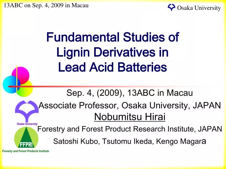 fundamental studies of lignin derivatives in lead acid batteries