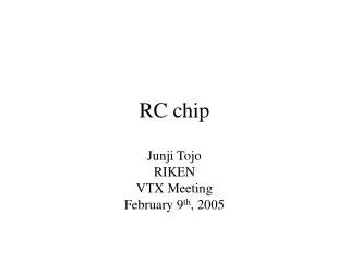 RC chip