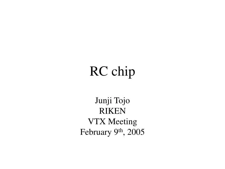 rc chip