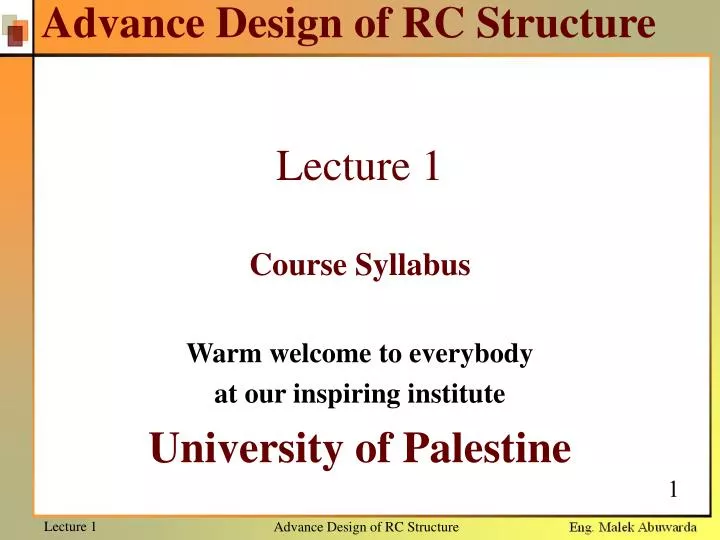 advance design of rc structure