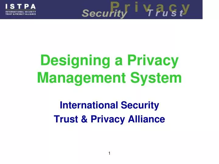 designing a privacy management system
