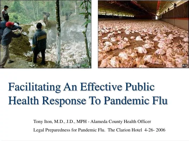 facilitating an effective public health response to pandemic flu