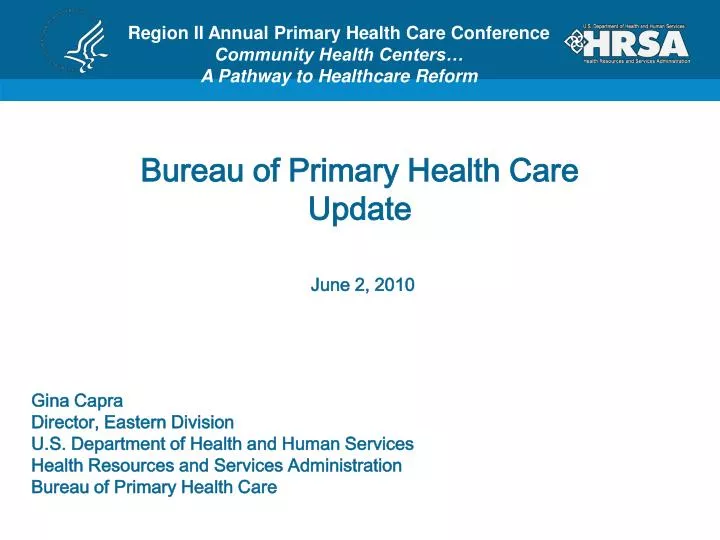 bureau of primary health care update