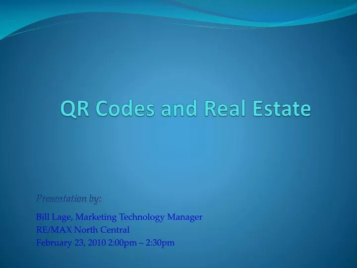 qr codes and real estate