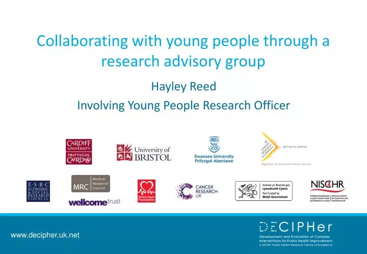 collaborating with young people through a research advisory group