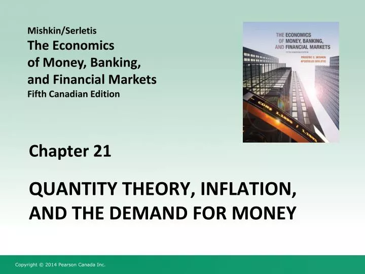 quantity theory inflation and the demand for money
