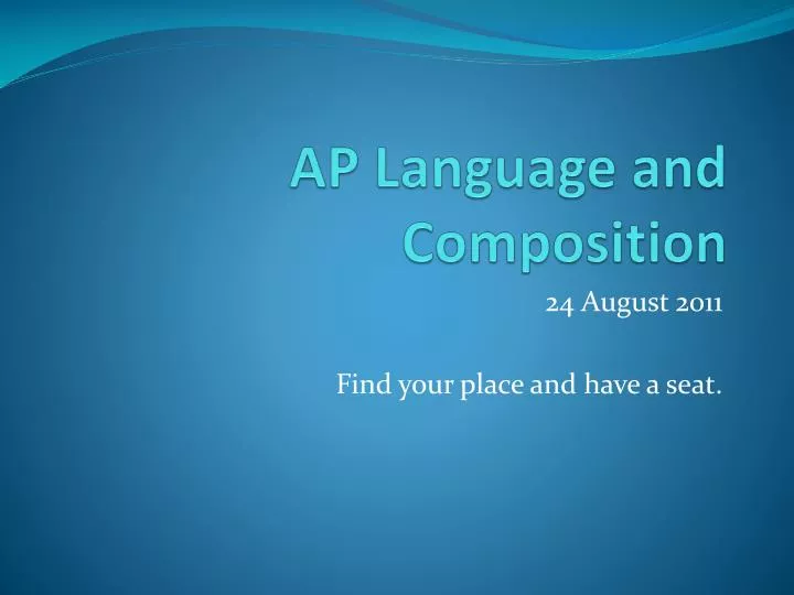 ap language and composition