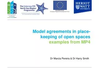 Model agreements in place-keeping of open spaces examples from MP4