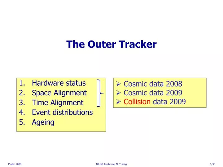 the outer tracker
