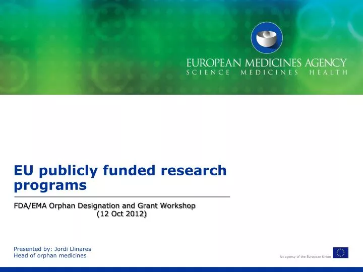 eu publicly funded research programs