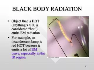 BLACK BODY RADIATION