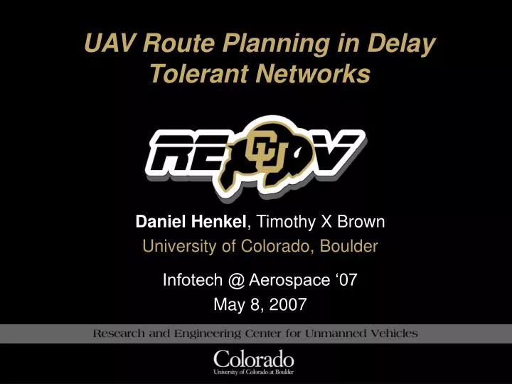 uav route planning in delay tolerant networks