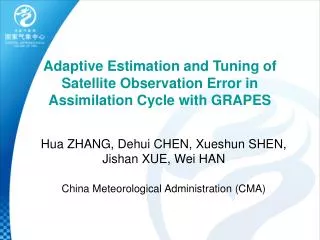 Adaptive Estimation and Tuning of Satellite Observation Error in Assimilation Cycle with GRAPES
