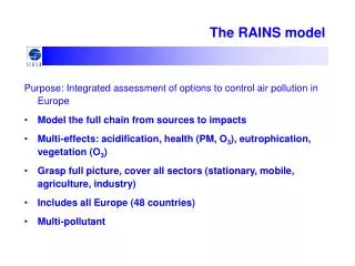 The RAINS model