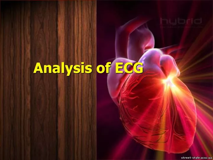 electrocardiography evaluation of heart work ecg