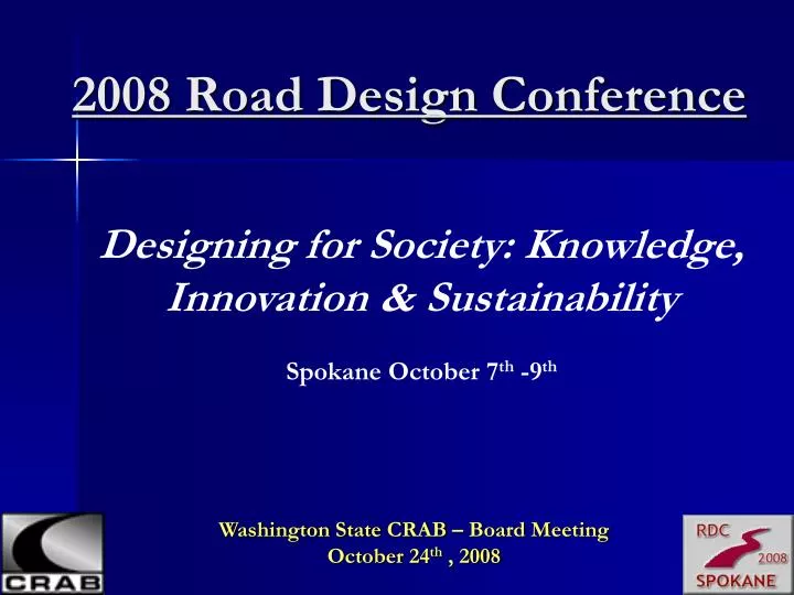 2008 road design conference