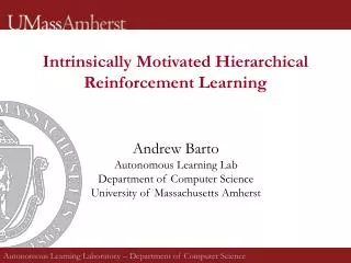 Intrinsically Motivated Hierarchical Reinforcement Learning