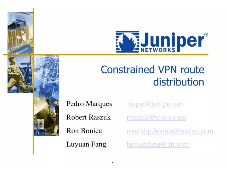 constrained vpn route distribution