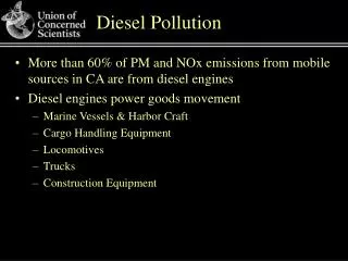 Diesel Pollution