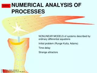 NUMERIC AL ANAL YSIS OF PROCES SES