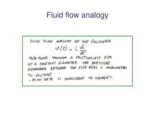 Fluid flow analogy