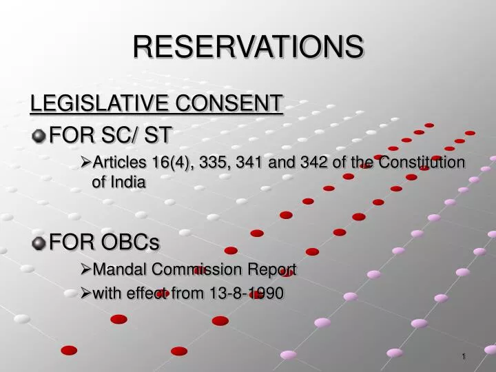 reservations