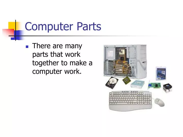 PARTS OF A COMPUTER SYSTEM