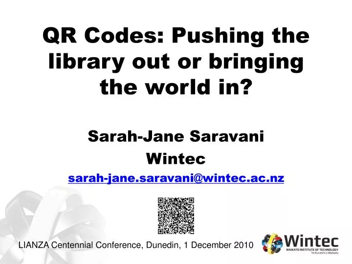 qr codes pushing the library out or bringing the world in
