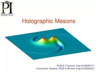 Holographic Mesons