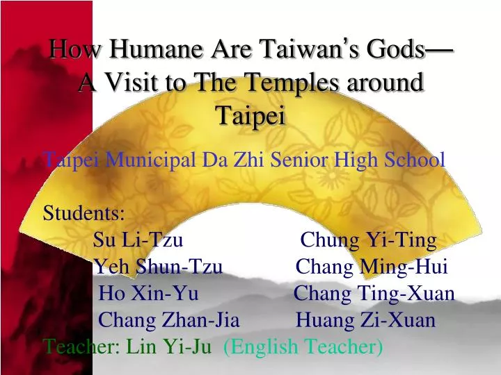 how humane are taiwan s gods a visit to the temples around taipei