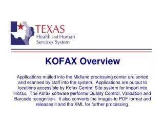 KOFAX software