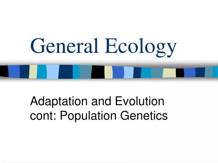 general ecology