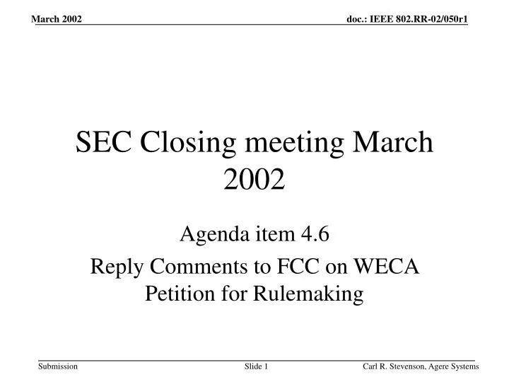 sec closing meeting march 2002