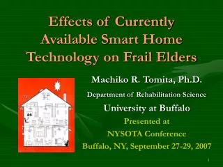 Effects of Currently Available Smart Home Technology on Frail Elders