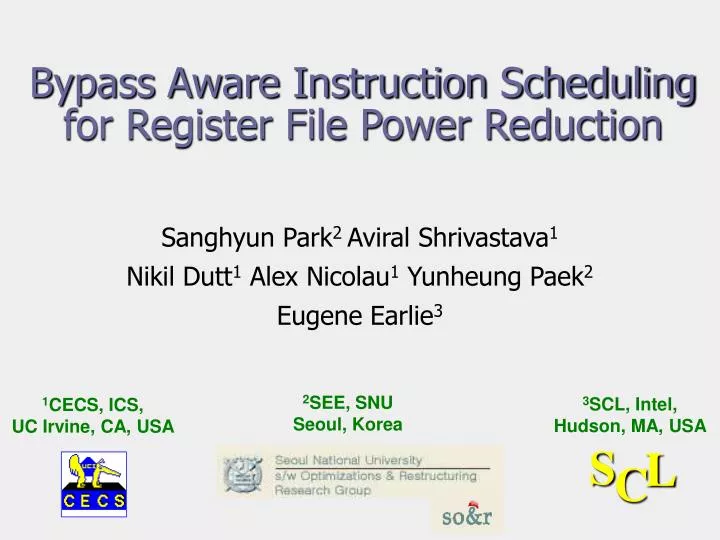 bypass aware instruction scheduling for register file power reduction
