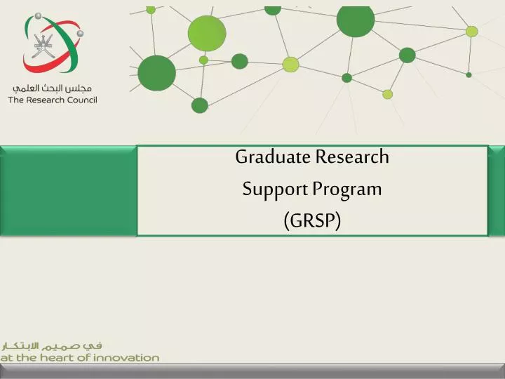 graduate research support program grsp