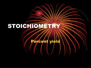 STOICHIOMETRY