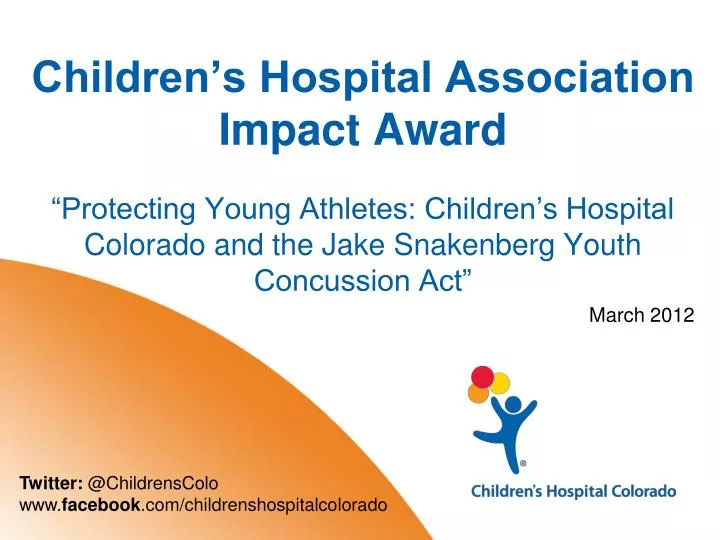 children s hospital association impact award