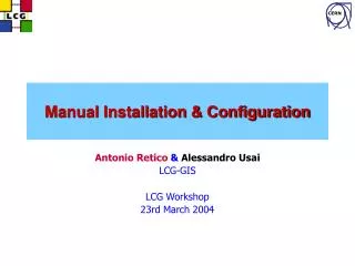 Manual Installation &amp; Configuration