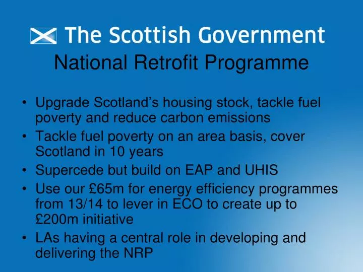 national retrofit programme