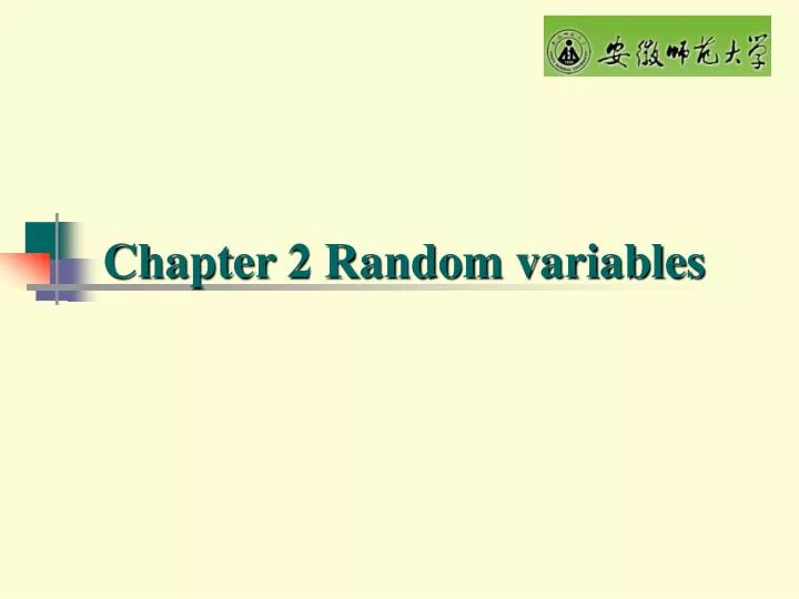 chapter 2 random variables